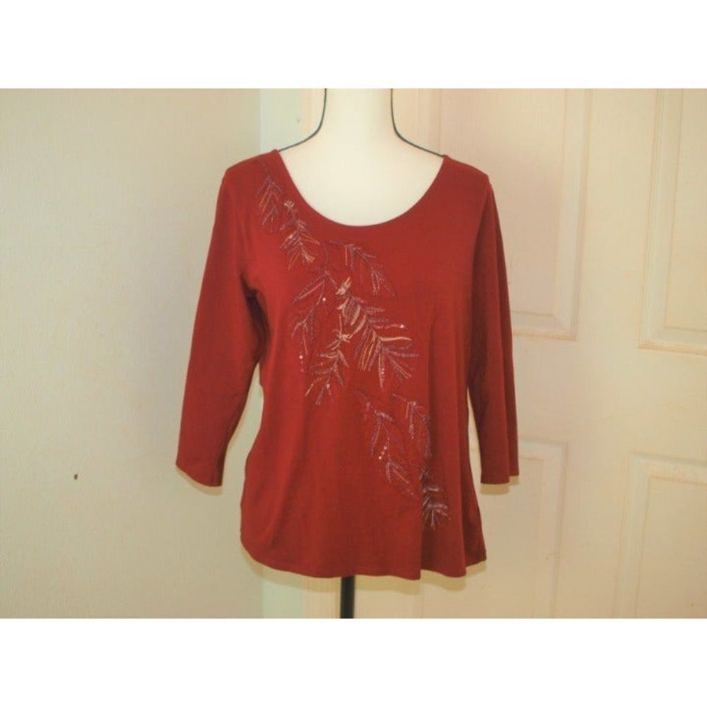Cold Water Creek Top Red Size M